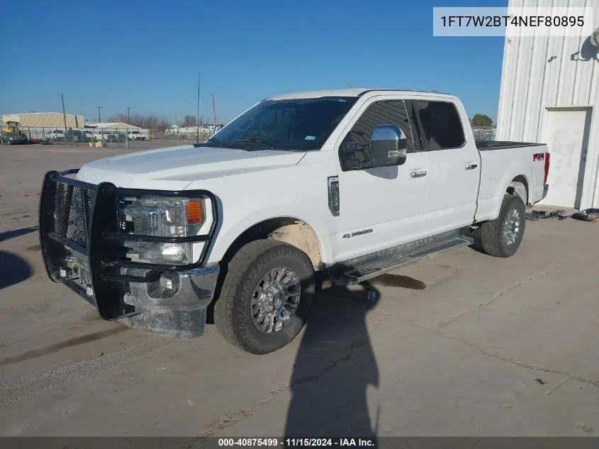 2022 Ford F-250 Xlt VIN: 1FT7W2BT4NEF80895 Lot: 40875499