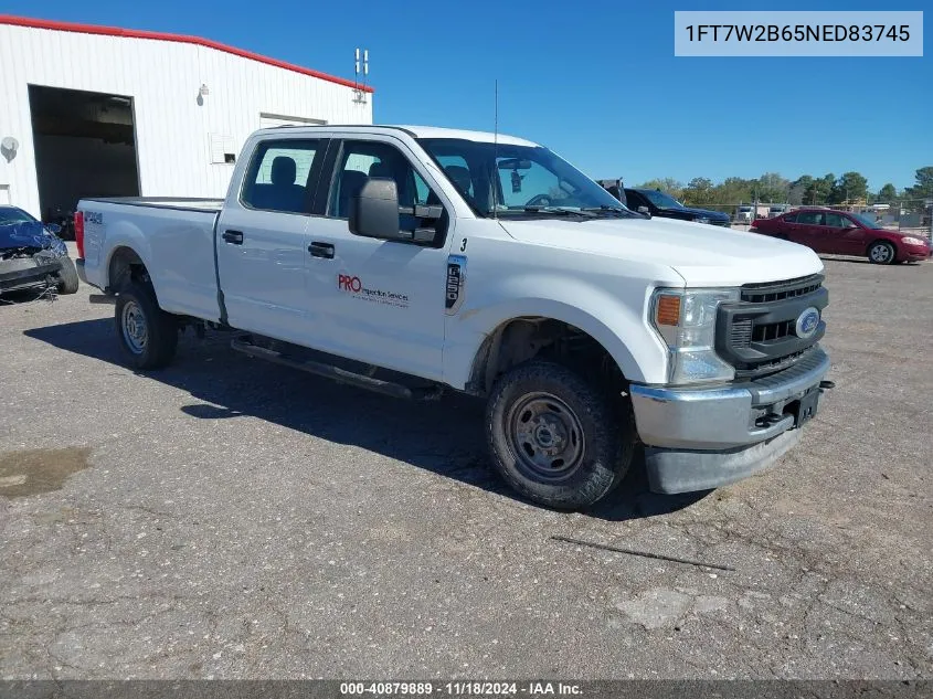 2022 Ford F250 Xl VIN: 1FT7W2B65NED83745 Lot: 40879889