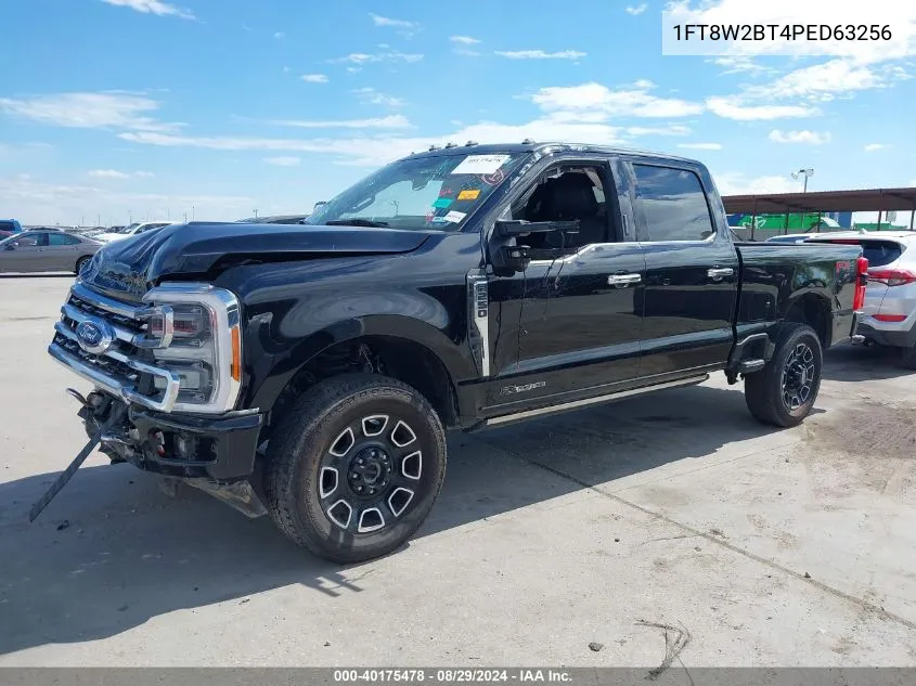 2023 Ford F-250 Platinum VIN: 1FT8W2BT4PED63256 Lot: 40175478