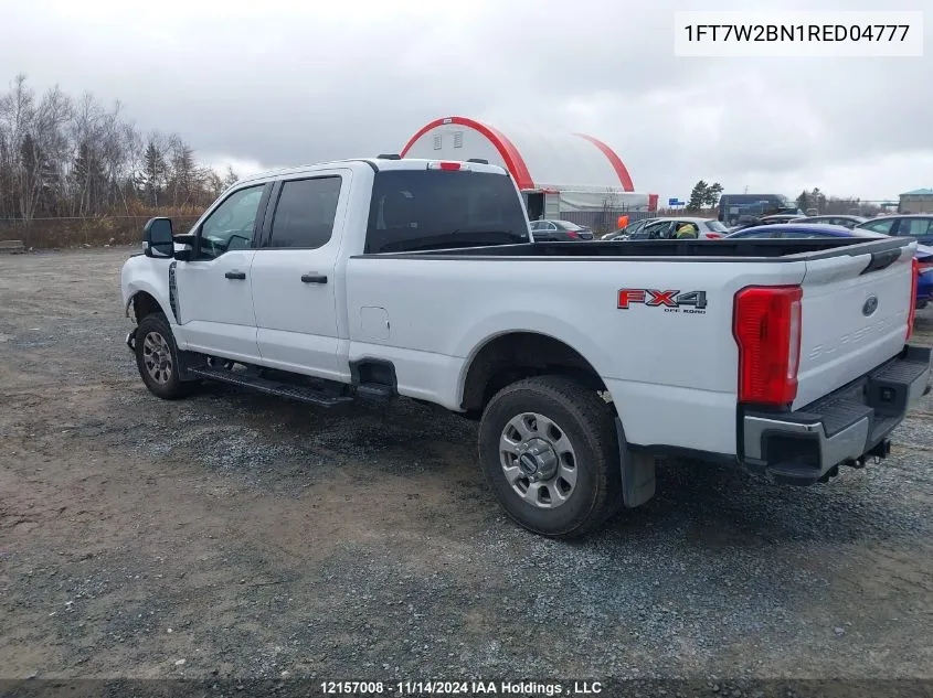 2024 Ford F250 Super Duty VIN: 1FT7W2BN1RED04777 Lot: 12157008