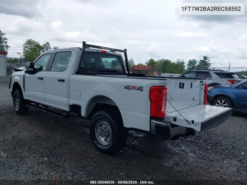 2024 Ford F-250 Xl VIN: 1FT7W2BA2REC58552 Lot: 39345530