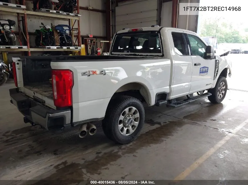 2024 Ford F-250 Xlt VIN: 1FT7X2BT2REC14968 Lot: 40015436