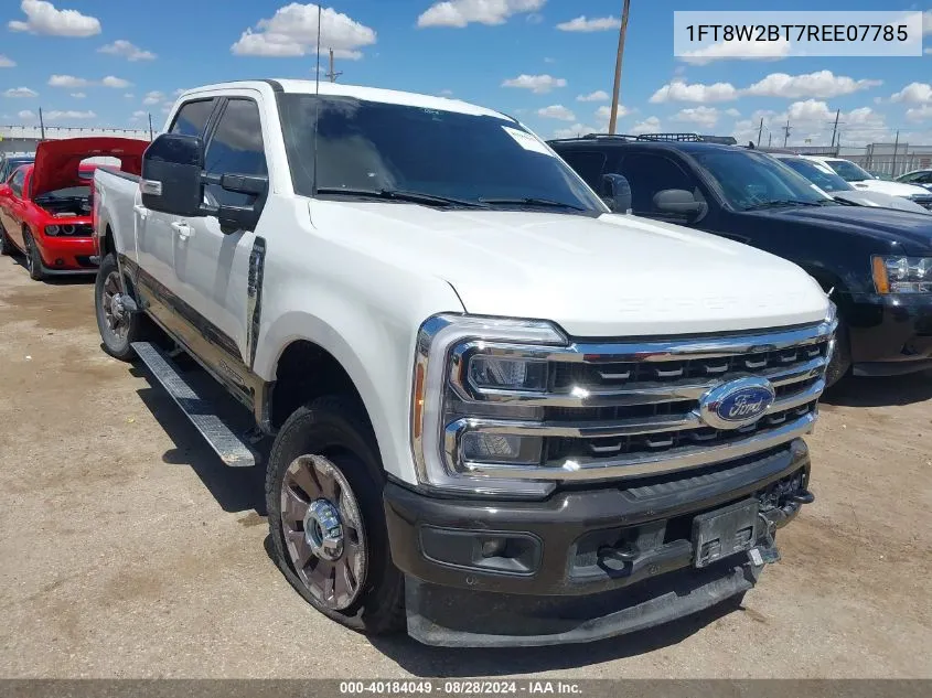 2024 Ford F-250 King Ranch VIN: 1FT8W2BT7REE07785 Lot: 40184049