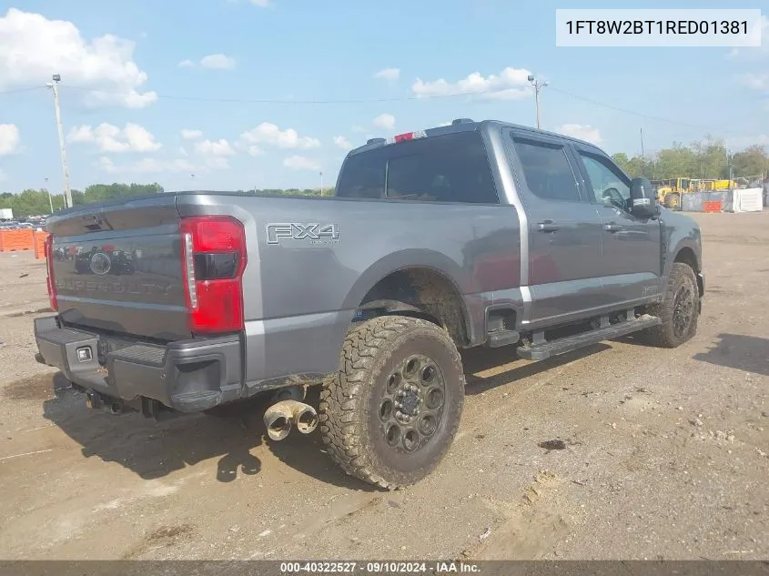 2024 Ford F-250 Xlt VIN: 1FT8W2BT1RED01381 Lot: 40322527