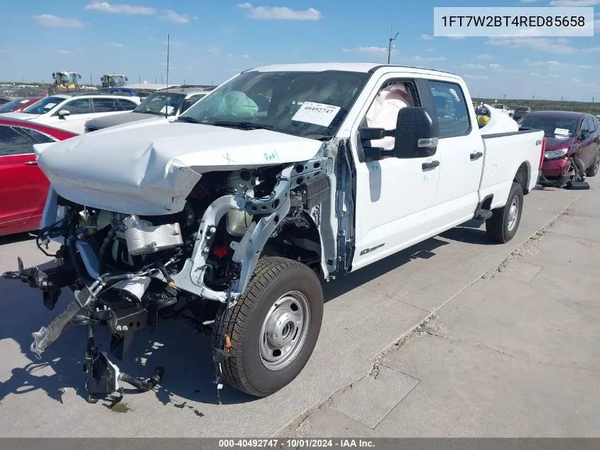 2024 Ford F-250 Xl VIN: 1FT7W2BT4RED85658 Lot: 40492747