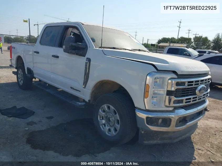 2024 Ford F250 Super Duty VIN: 1FT7W2BT5RED22925 Lot: 40579854