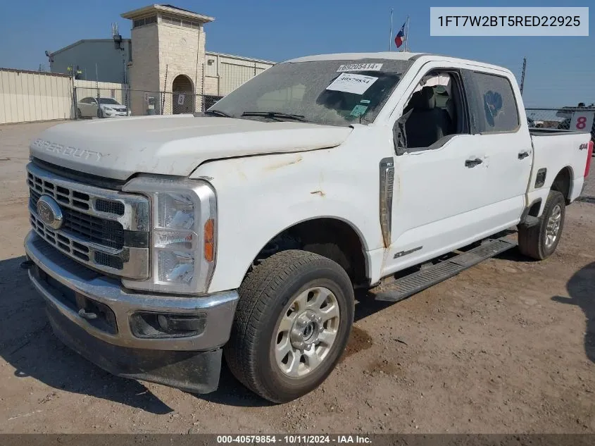 2024 Ford F250 Super Duty VIN: 1FT7W2BT5RED22925 Lot: 40579854