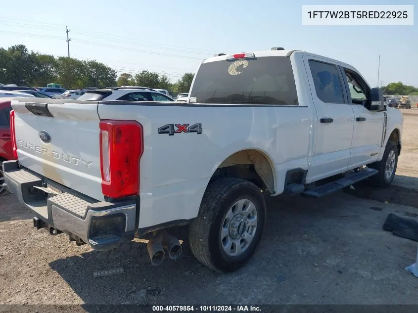 2024 Ford F250 Super Duty VIN: 1FT7W2BT5RED22925 Lot: 40579854