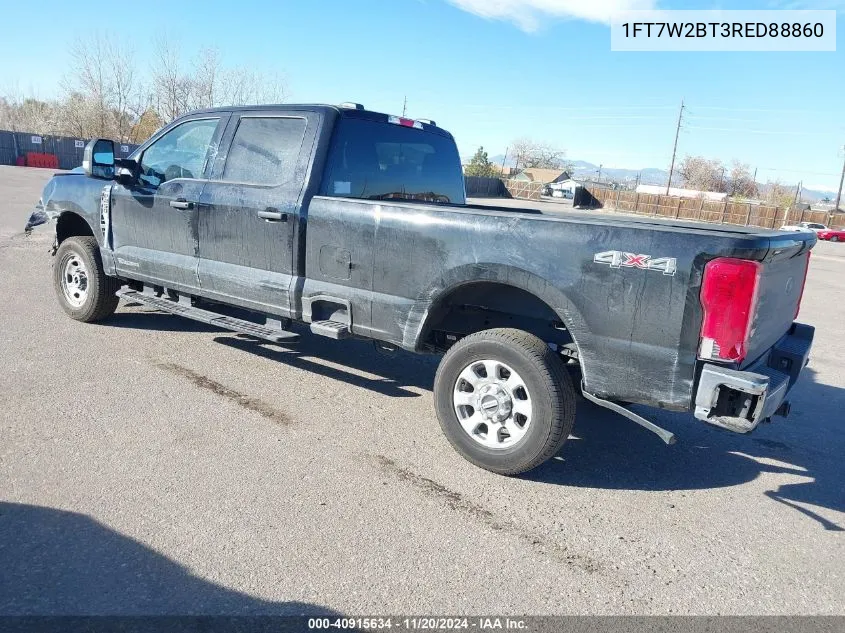 2024 Ford F-250 Xlt VIN: 1FT7W2BT3RED88860 Lot: 40915634