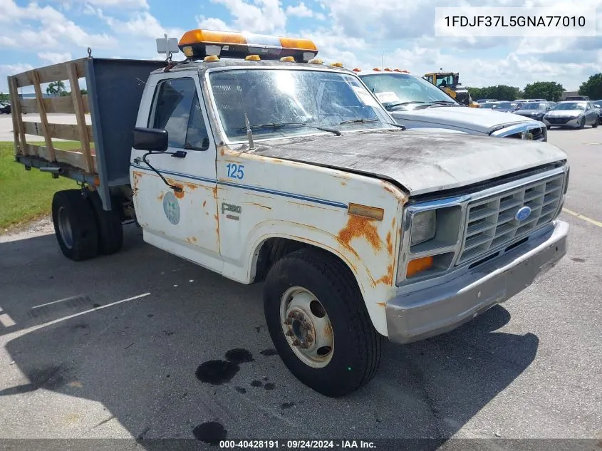 1986 Ford F350 VIN: 1FDJF37L5GNA77010 Lot: 40428191