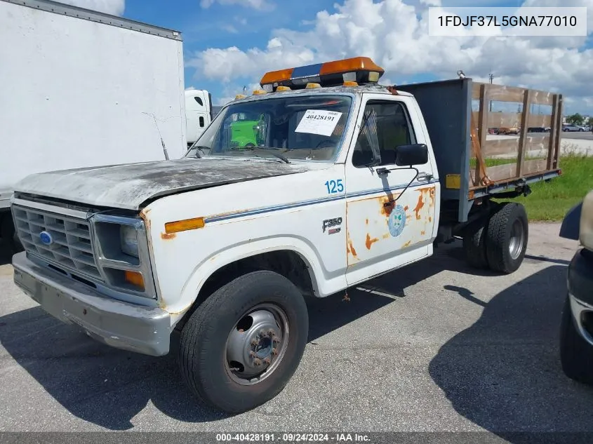 1986 Ford F350 VIN: 1FDJF37L5GNA77010 Lot: 40428191