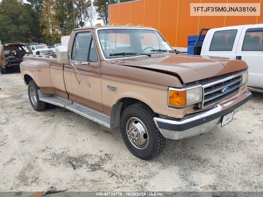 1988 Ford F350 VIN: 1FTJF35M0JNA38106 Lot: 40724776