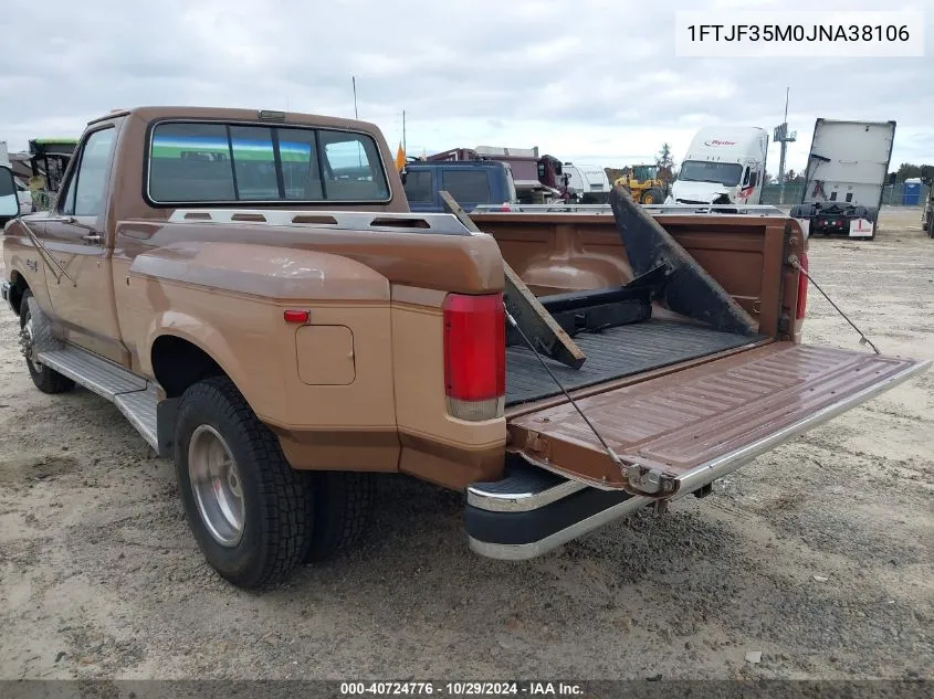 1988 Ford F350 VIN: 1FTJF35M0JNA38106 Lot: 40724776