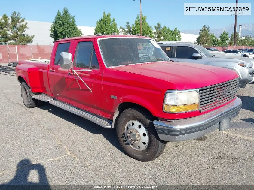 1992 Ford F350 VIN: 2FTJW35M9NCA52369 Lot: 40199519