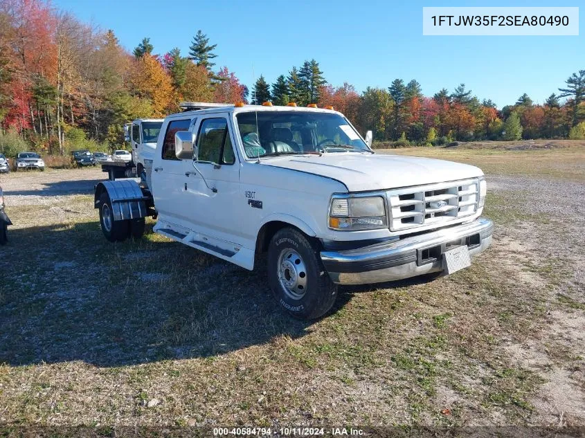 1995 Ford F350 VIN: 1FTJW35F2SEA80490 Lot: 40584794