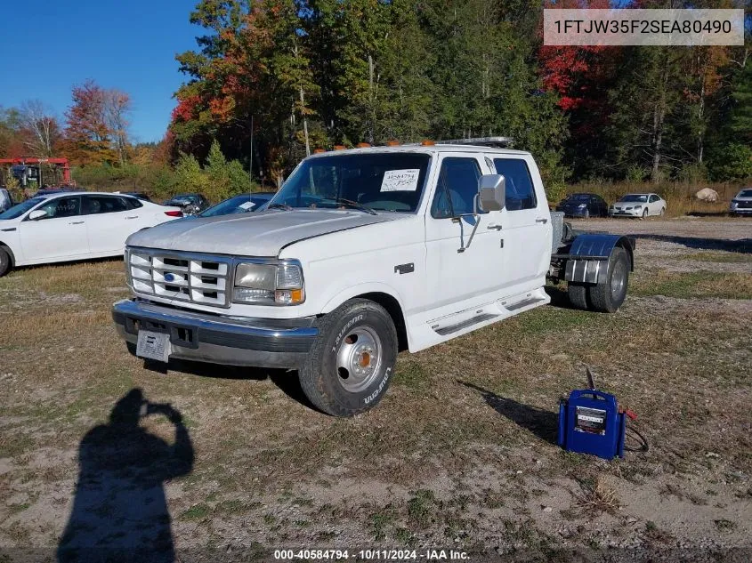 1995 Ford F350 VIN: 1FTJW35F2SEA80490 Lot: 40584794