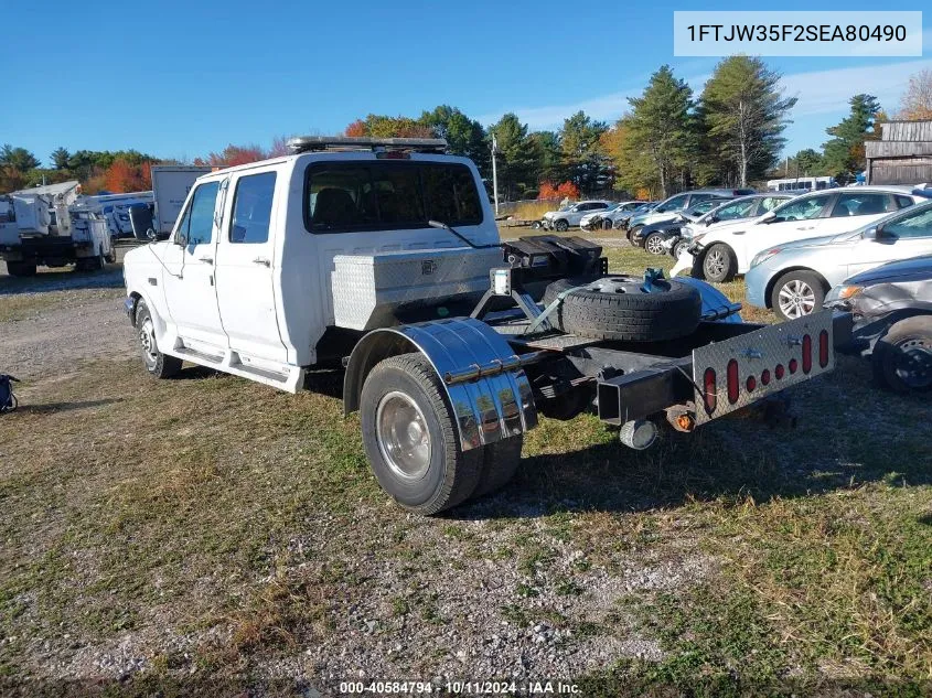 1995 Ford F350 VIN: 1FTJW35F2SEA80490 Lot: 40584794