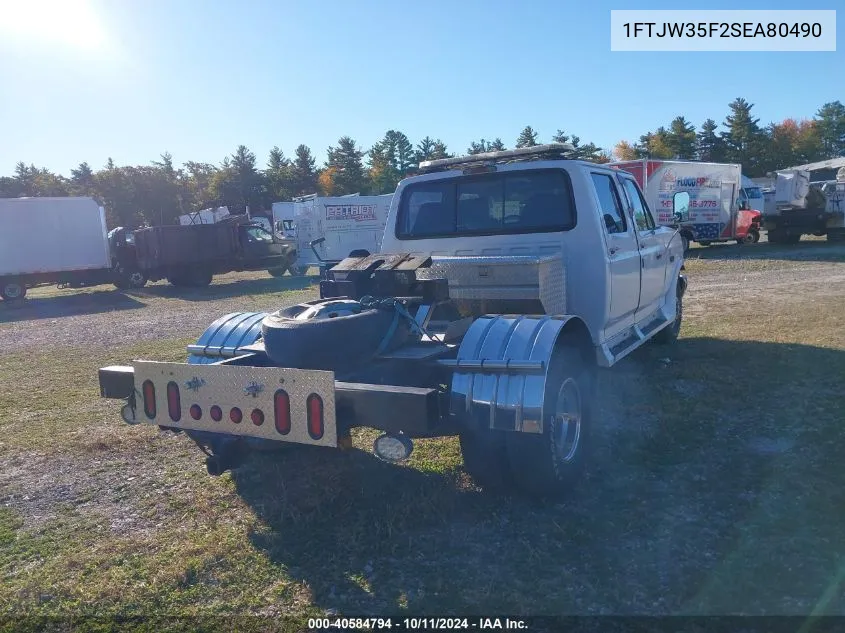 1995 Ford F350 VIN: 1FTJW35F2SEA80490 Lot: 40584794