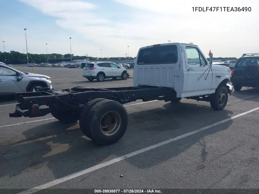 1996 Ford F Super Duty VIN: 1FDLF47F1TEA36490 Lot: 39938877