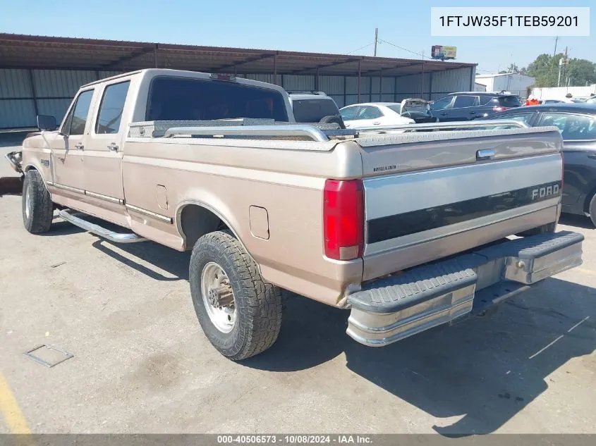 1996 Ford F350 VIN: 1FTJW35F1TEB59201 Lot: 40506573