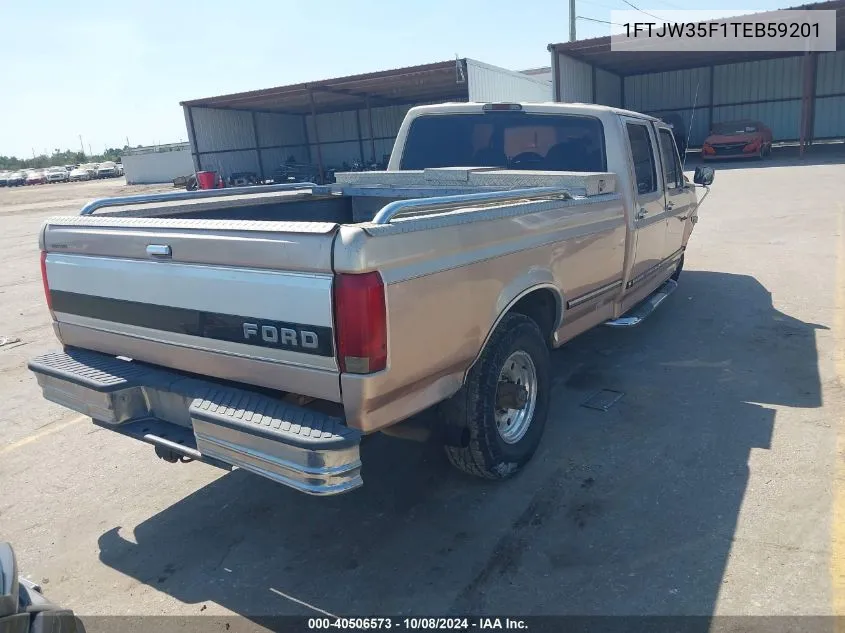 1996 Ford F350 VIN: 1FTJW35F1TEB59201 Lot: 40506573