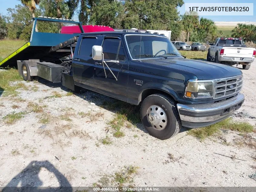 1996 Ford F350 VIN: 1FTJW35F0TEB43250 Lot: 40653254