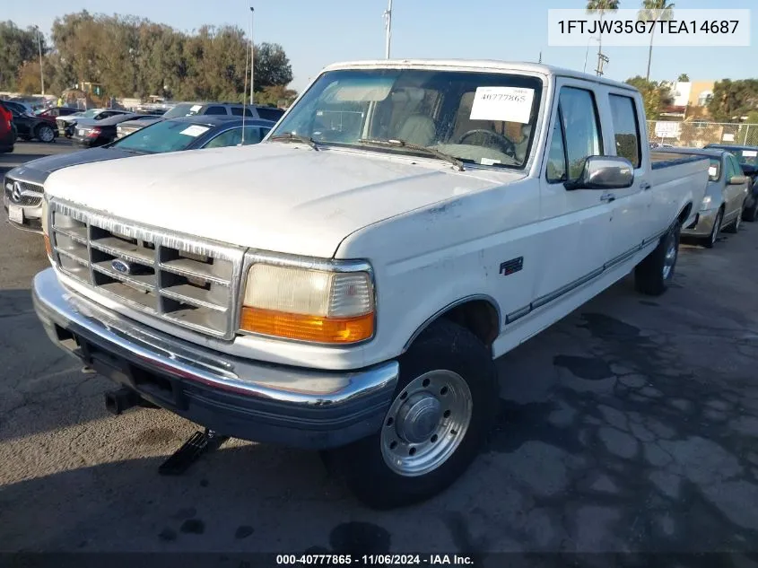 1996 Ford F350 VIN: 1FTJW35G7TEA14687 Lot: 40777865