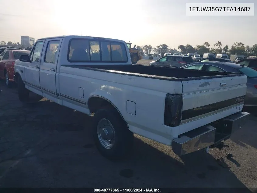 1996 Ford F350 VIN: 1FTJW35G7TEA14687 Lot: 40777865