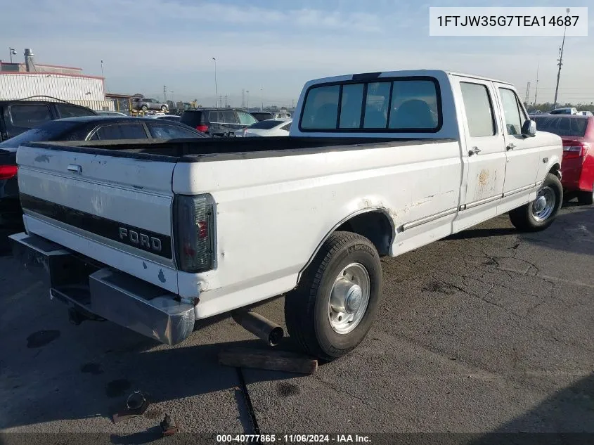 1996 Ford F350 VIN: 1FTJW35G7TEA14687 Lot: 40777865