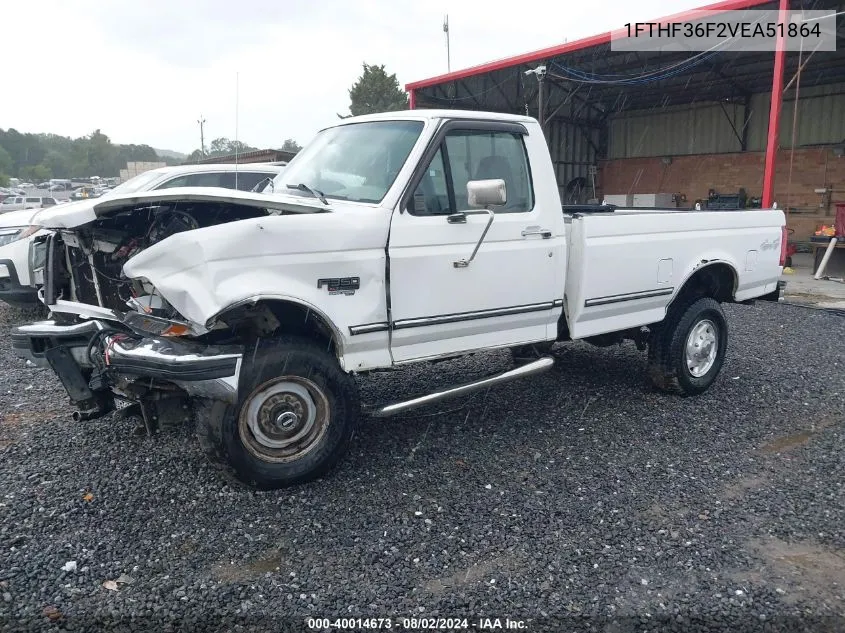 1997 Ford F-350 Xl VIN: 1FTHF36F2VEA51864 Lot: 40014673