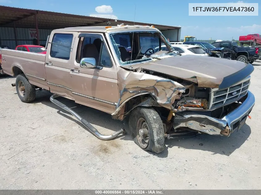 1997 Ford F-350 Xl VIN: 1FTJW36F7VEA47360 Lot: 40086584