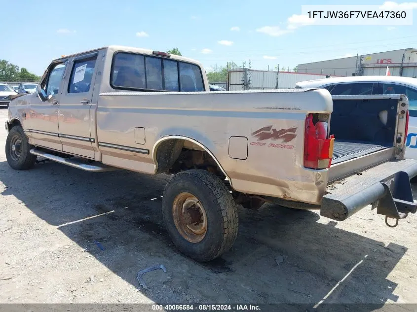 1997 Ford F-350 Xl VIN: 1FTJW36F7VEA47360 Lot: 40086584