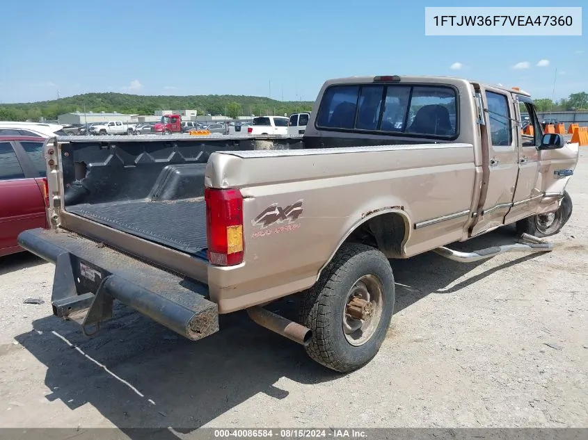 1997 Ford F-350 Xl VIN: 1FTJW36F7VEA47360 Lot: 40086584