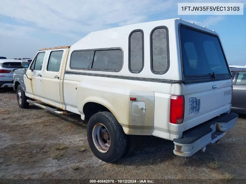 1997 Ford F350 VIN: 1FTJW35F5VEC13103 Lot: 40542070