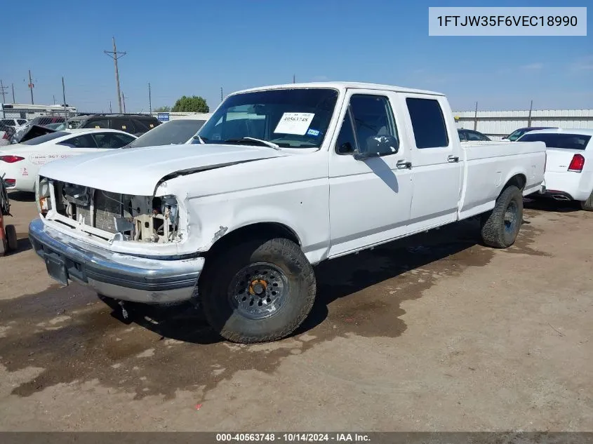 1997 Ford F-350 Xl VIN: 1FTJW35F6VEC18990 Lot: 40563748