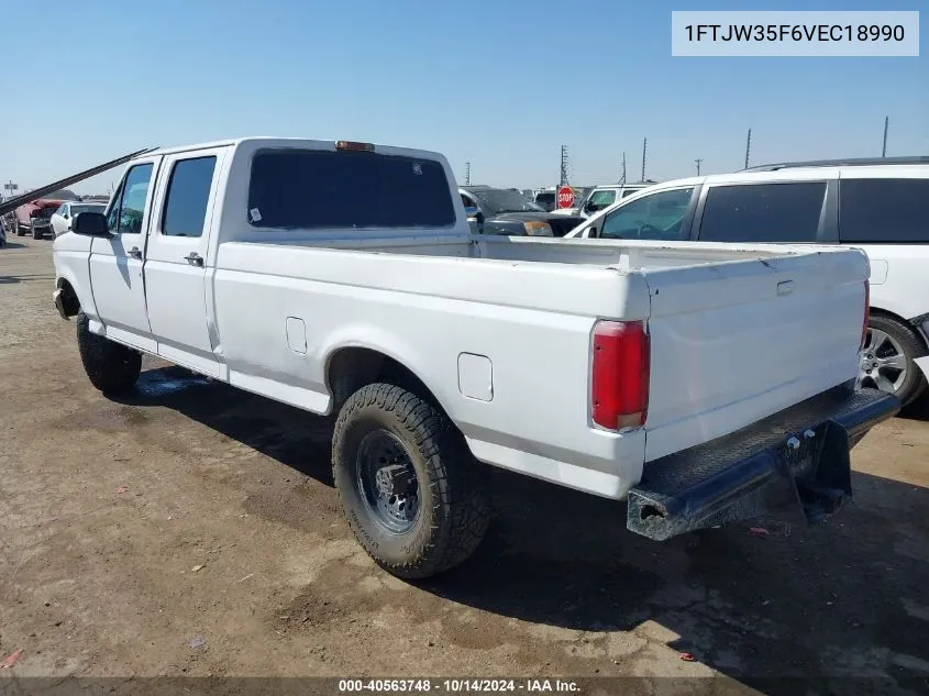 1997 Ford F-350 Xl VIN: 1FTJW35F6VEC18990 Lot: 40563748