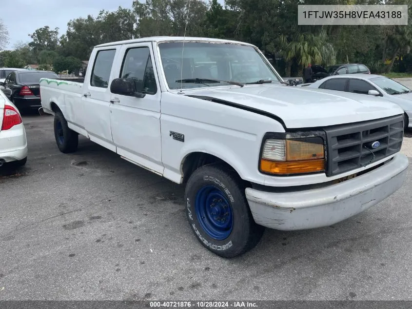 1997 Ford F350 VIN: 1FTJW35H8VEA43188 Lot: 40721876