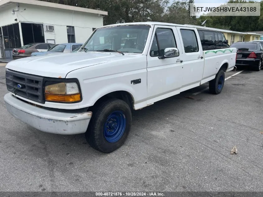 1997 Ford F350 VIN: 1FTJW35H8VEA43188 Lot: 40721876