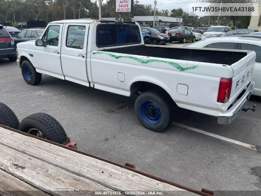 1997 Ford F350 VIN: 1FTJW35H8VEA43188 Lot: 40721876