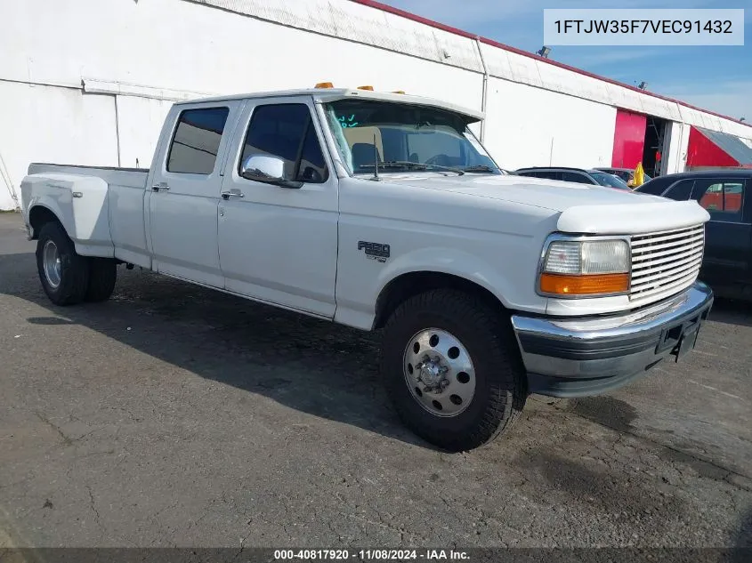 1997 Ford F-350 Xl VIN: 1FTJW35F7VEC91432 Lot: 40817920