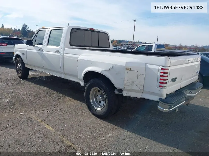 1997 Ford F-350 Xl VIN: 1FTJW35F7VEC91432 Lot: 40817920