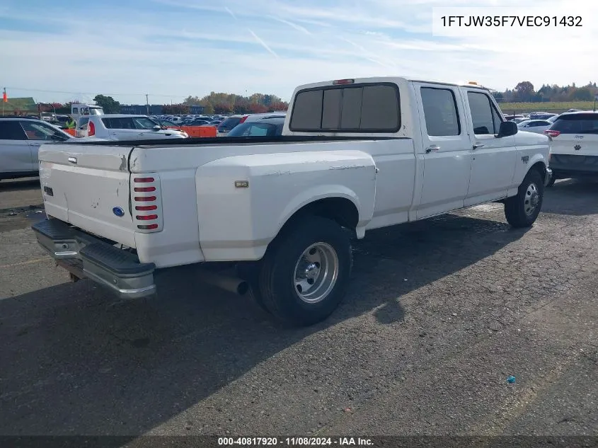 1997 Ford F-350 Xl VIN: 1FTJW35F7VEC91432 Lot: 40817920