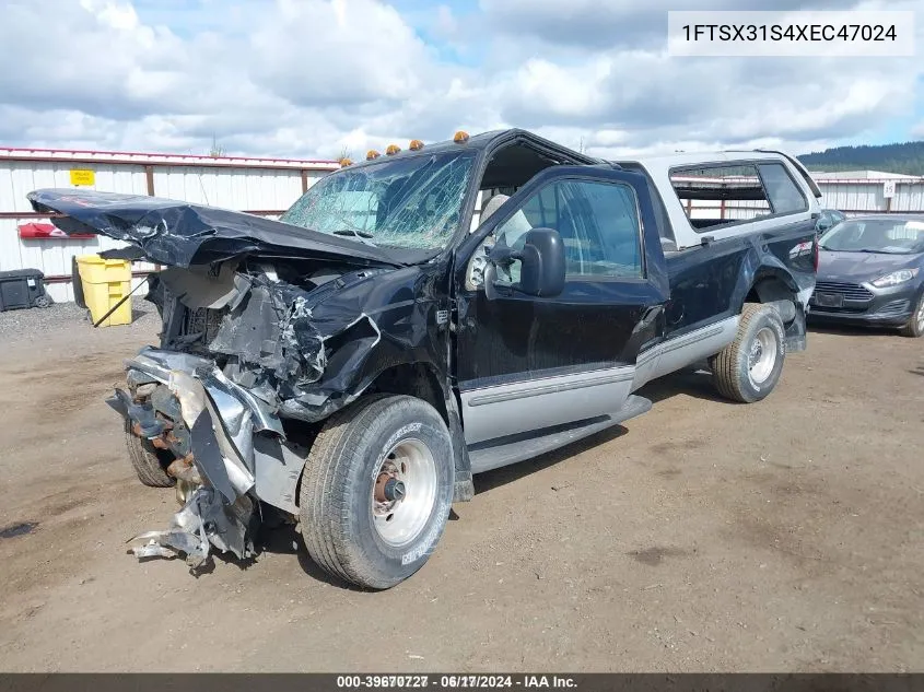 1999 Ford F-350 Lariat/Xl/Xlt VIN: 1FTSX31S4XEC47024 Lot: 39670727