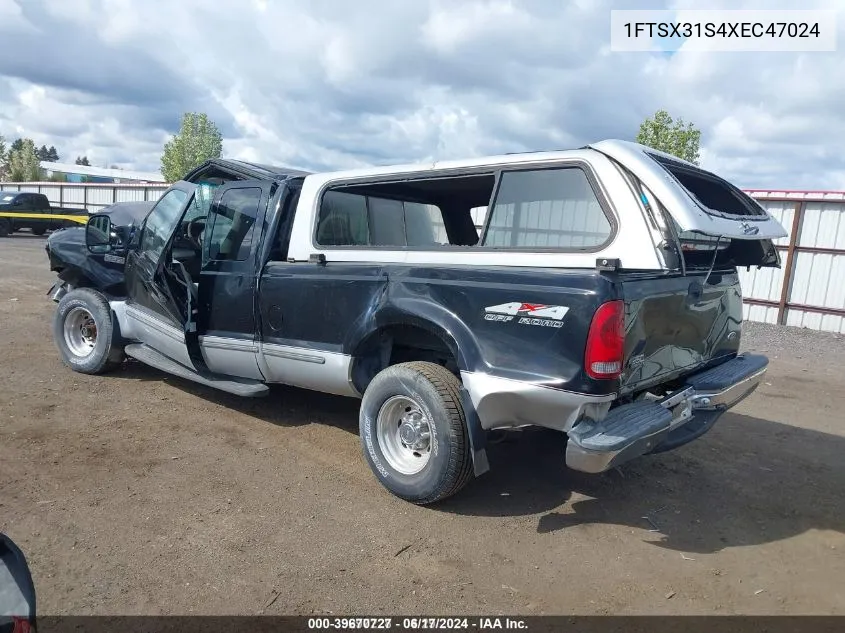 1999 Ford F-350 Lariat/Xl/Xlt VIN: 1FTSX31S4XEC47024 Lot: 39670727