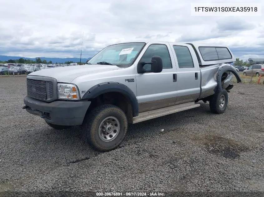 1999 Ford F-350 Lariat/Xl/Xlt VIN: 1FTSW31S0XEA35918 Lot: 39676891