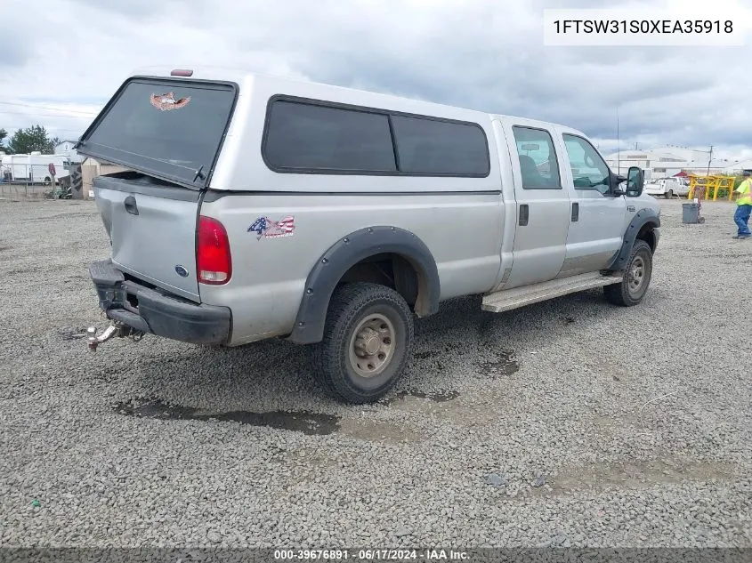 1999 Ford F-350 Lariat/Xl/Xlt VIN: 1FTSW31S0XEA35918 Lot: 39676891