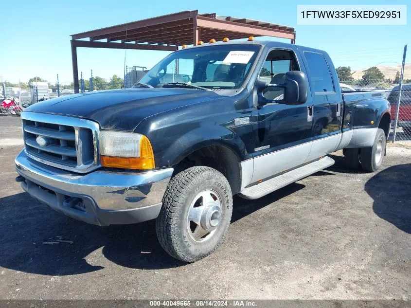 1999 Ford F-350 Lariat/Xl/Xlt VIN: 1FTWW33F5XED92951 Lot: 40049665