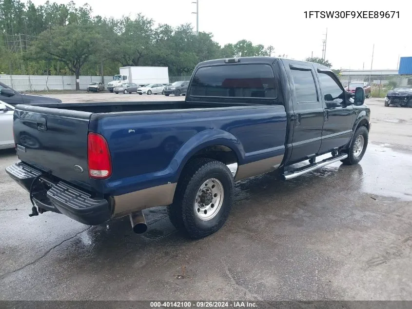 1999 Ford F-350 Lariat/Xl/Xlt VIN: 1FTSW30F9XEE89671 Lot: 40142100