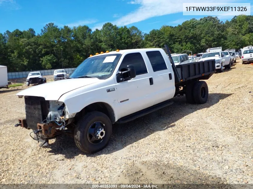 1999 Ford F-350 Lariat/Xl/Xlt VIN: 1FTWW33F9XEF11326 Lot: 40253393