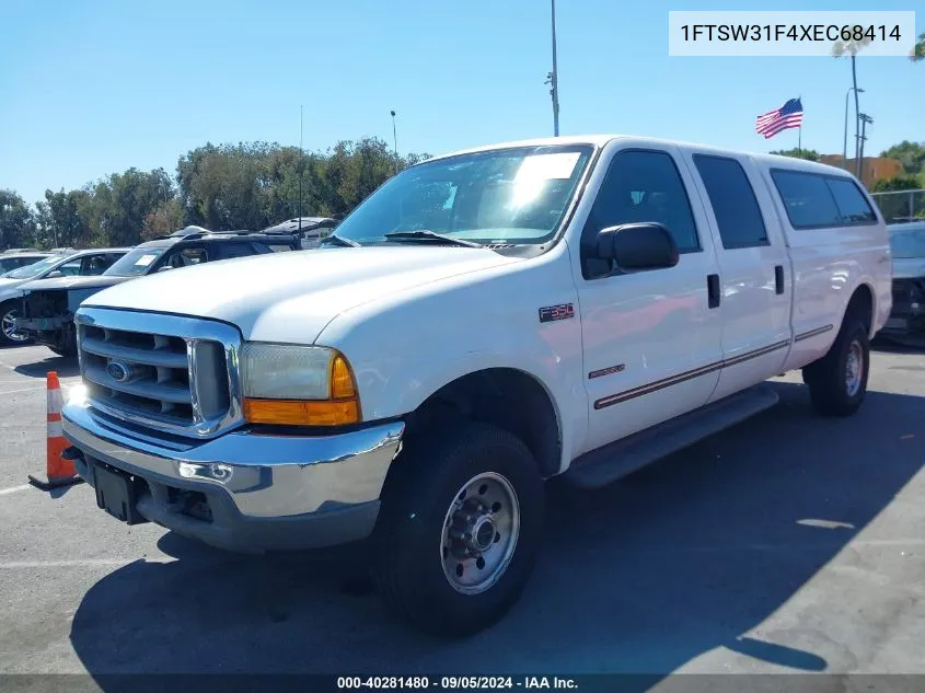 1999 Ford F350 Srw Super Duty VIN: 1FTSW31F4XEC68414 Lot: 40281480